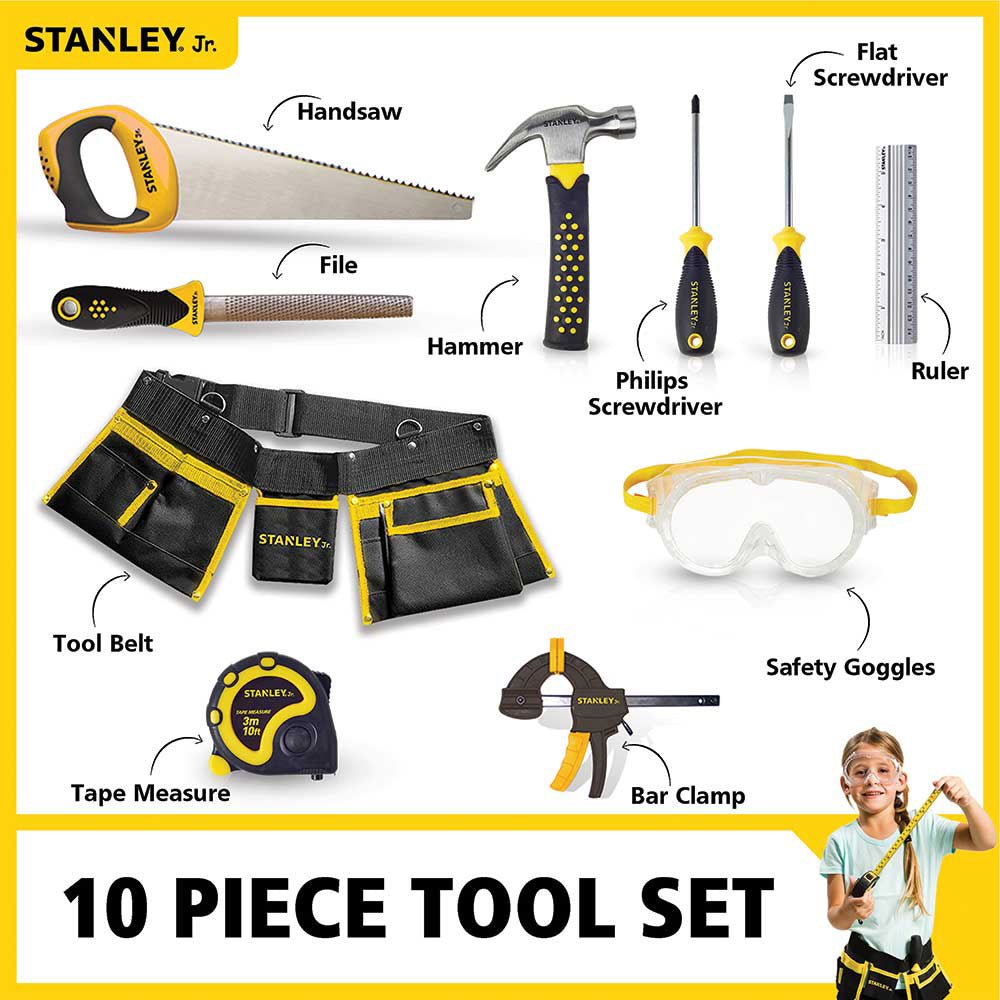 STANLEY JR. | TOOL KIT - 10 PIECES *PRE - ORDER* by STANLEY JR. - The Playful Collective