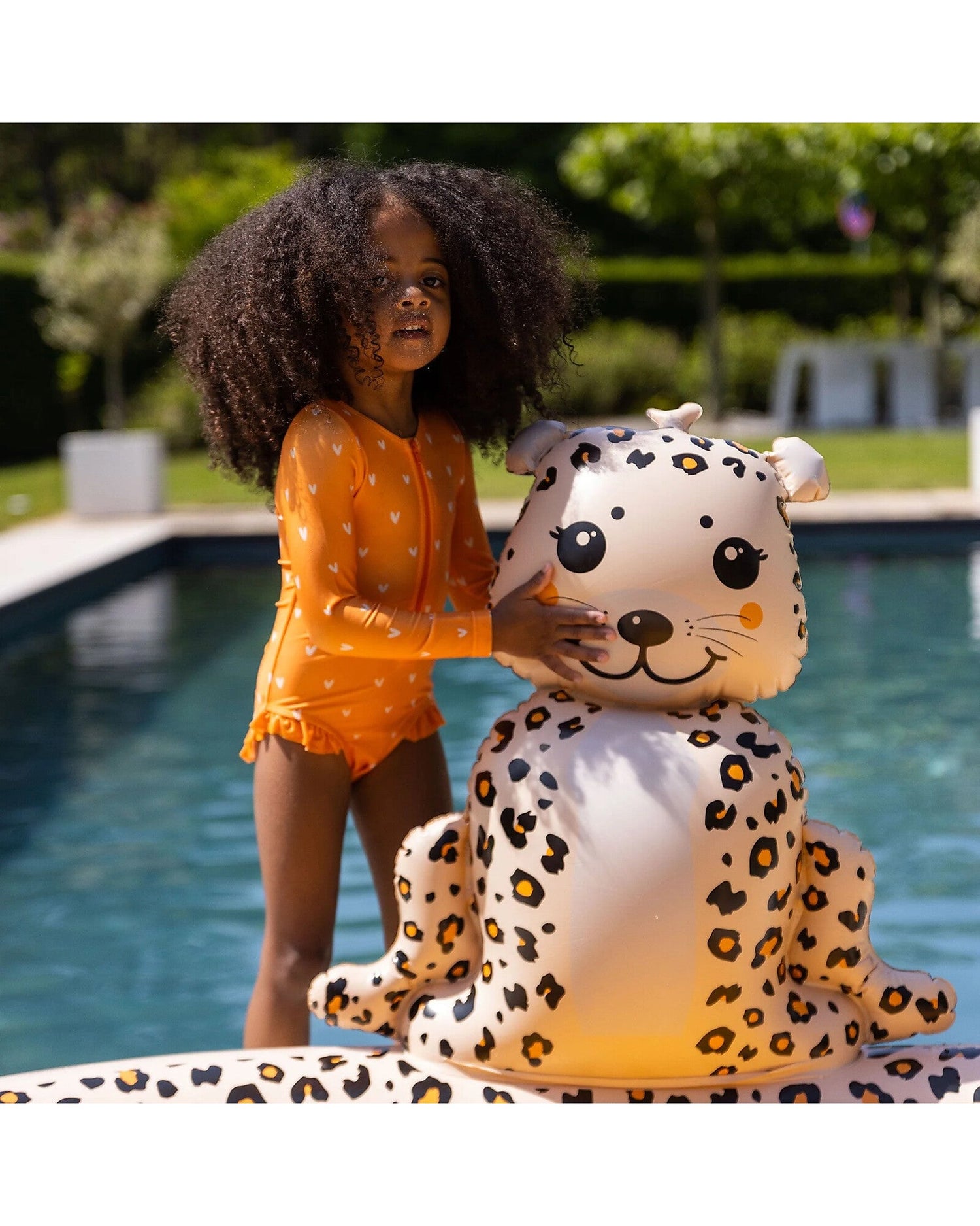 SWIM ESSENTIALS | INFLATABLE ADVENTURE POOL - BEIGE LEOPARD by SWIM ESSENTIALS - The Playful Collective