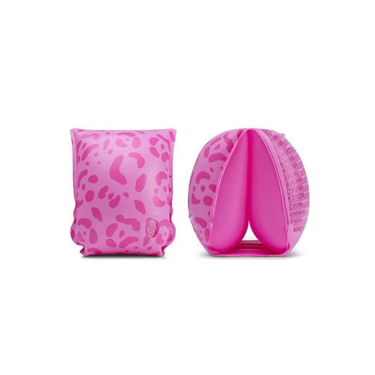 SWIM ESSENTIALS | INFLATABLE ARMBANDS - PINK LEOPARD (2 - 6Y) by SWIM ESSENTIALS - The Playful Collective