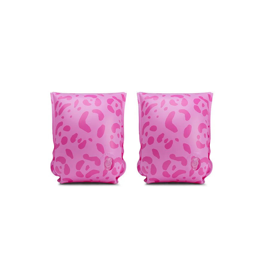 SWIM ESSENTIALS | INFLATABLE ARMBANDS - PINK LEOPARD (2 - 6Y) by SWIM ESSENTIALS - The Playful Collective