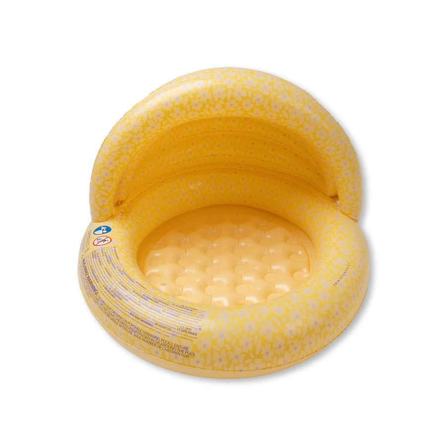 SWIM ESSENTIALS | INFLATABLE CHILDREN'S POOL WITH CANOPY - FLORISH YELLOW (100CM) by SWIM ESSENTIALS - The Playful Collective