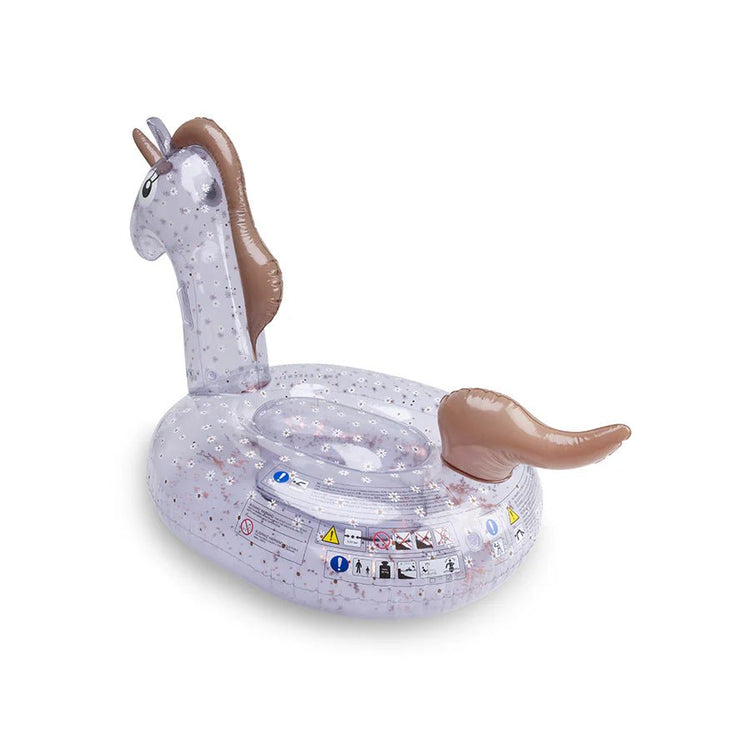 SWIM ESSENTIALS | INFLATABLE FLOAT - DAISY FLOWERS BLUE UNICORN (150CM) by SWIM ESSENTIALS - The Playful Collective