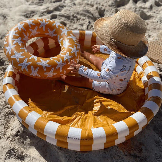 SWIM ESSENTIALS | INFLATABLE KIDS POOL - YELLOW STRIPES (100CM) *PRE - ORDER* by SWIM ESSENTIALS - The Playful Collective