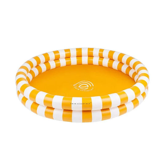 SWIM ESSENTIALS | INFLATABLE KIDS POOL - YELLOW STRIPES (100CM) *PRE - ORDER* by SWIM ESSENTIALS - The Playful Collective