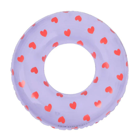 SWIM ESSENTIALS | SWIM RING - LILAC HEARTS (90CM) *PRE - ORDER* by SWIM ESSENTIALS - The Playful Collective