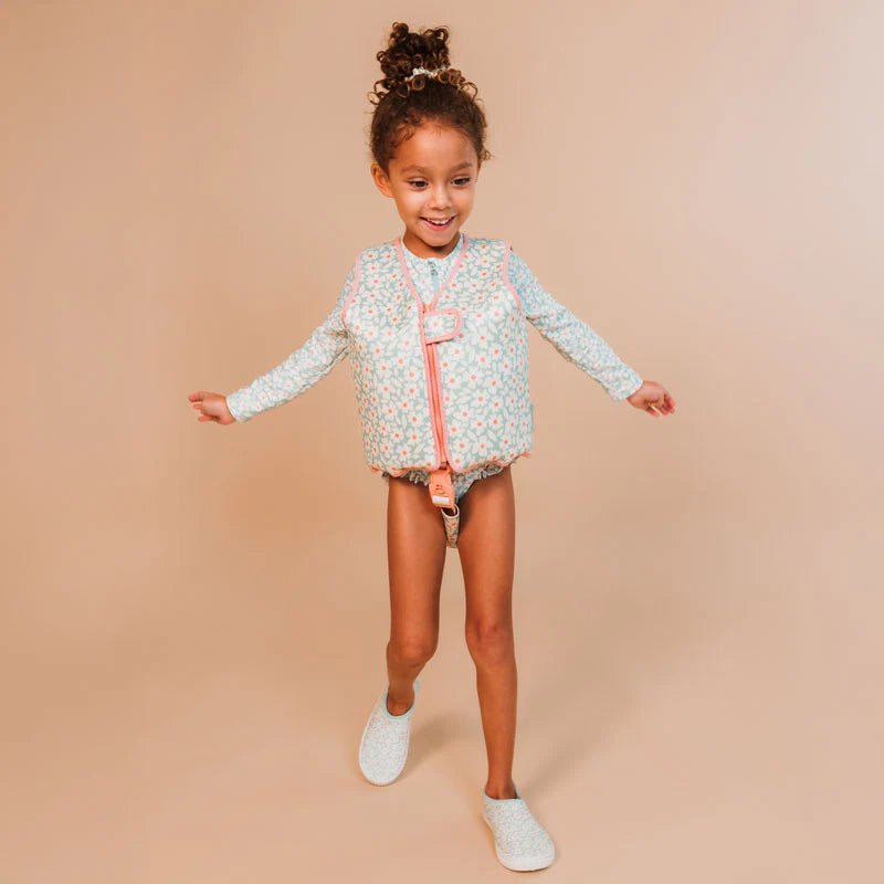 SWIM ESSENTIALS | SWIMMING VEST - FLORISH GREEN (3 - 6Y) by SWIM ESSENTIALS - The Playful Collective