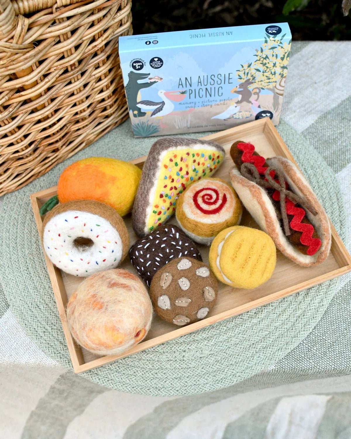 TARA TREASURES | AUSSIE PICNIC - GRAZING BOX OF AUSTRALIAN PLAY FOOD by TARA TREASURES - The Playful Collective