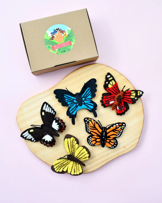 TARA TREASURES | BUTTERFLIES FINGER PUPPET SET *PRE-ORDER* by TARA TREASURES - The Playful Collective