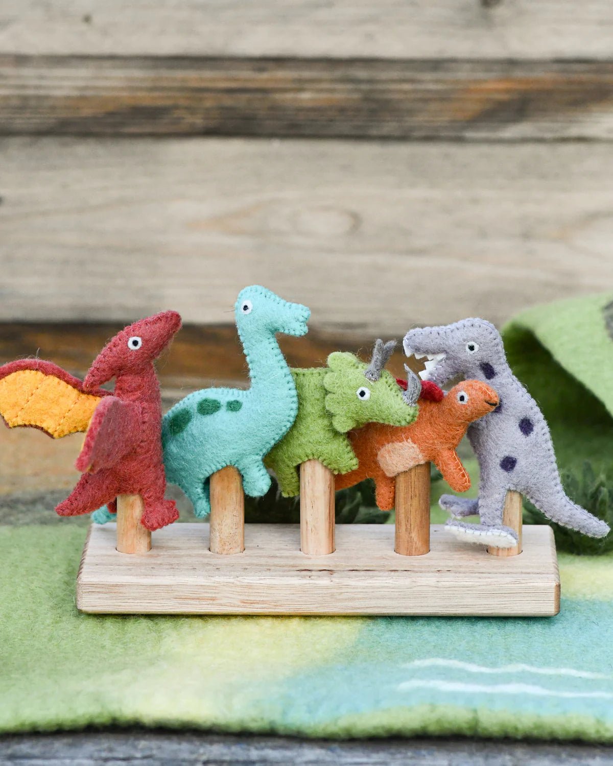 TARA TREASURES | DINOSAUR FINGER PUPPET SET by TARA TREASURES - The Playful Collective