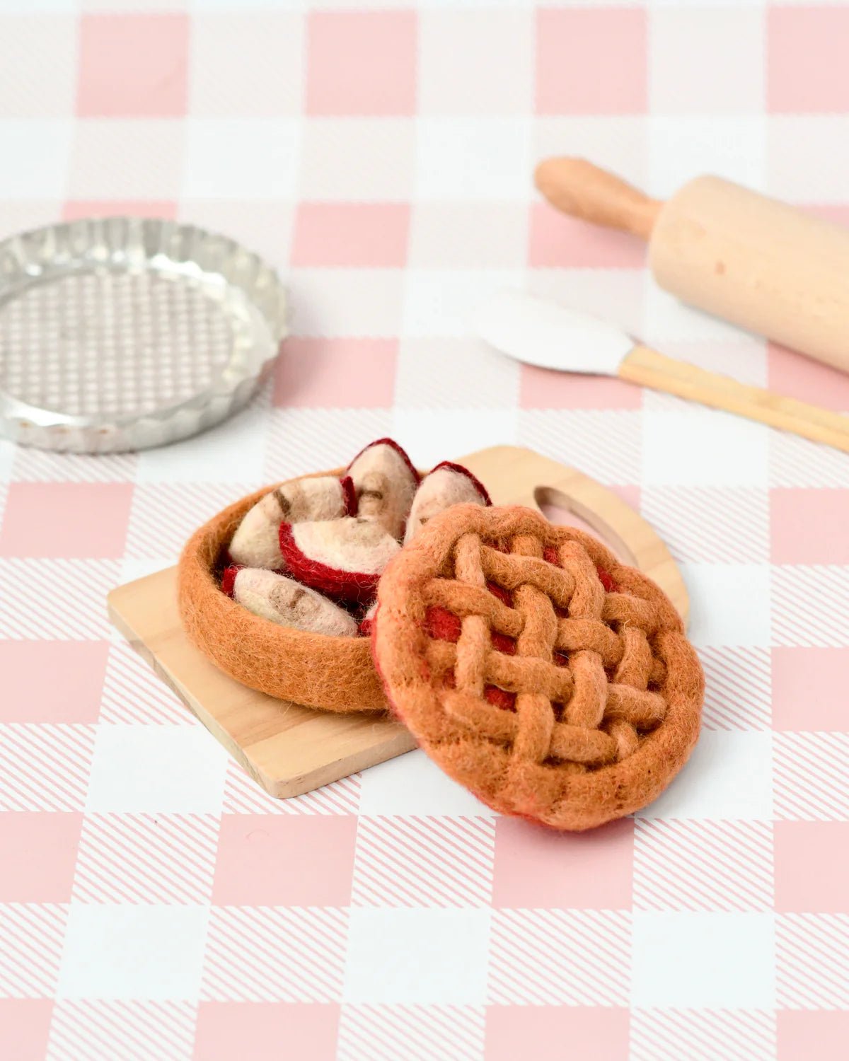 TARA TREASURES | FELT APPLE PIE PLAY FOOD SET by TARA TREASURES - The Playful Collective