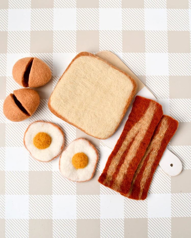 TARA TREASURES | FELT BACON & EGGS BREAKFAST SET by TARA TREASURES - The Playful Collective