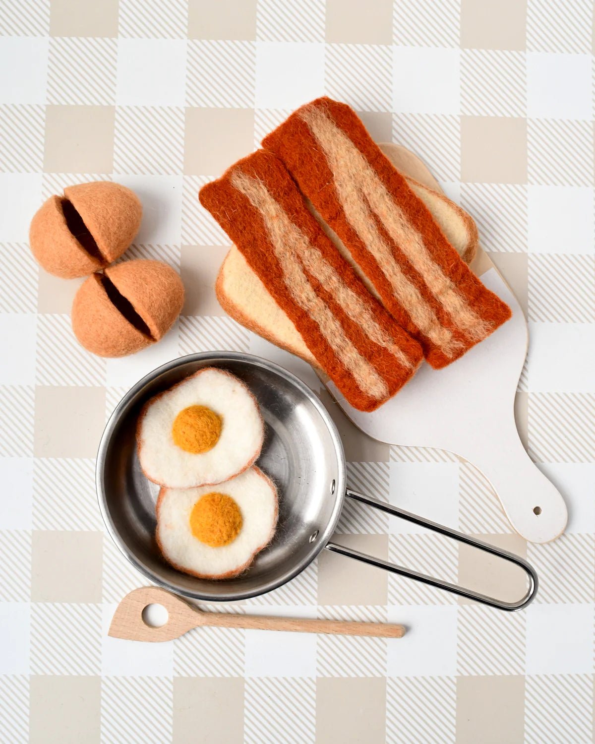 TARA TREASURES | FELT BACON & EGGS BREAKFAST SET by TARA TREASURES - The Playful Collective