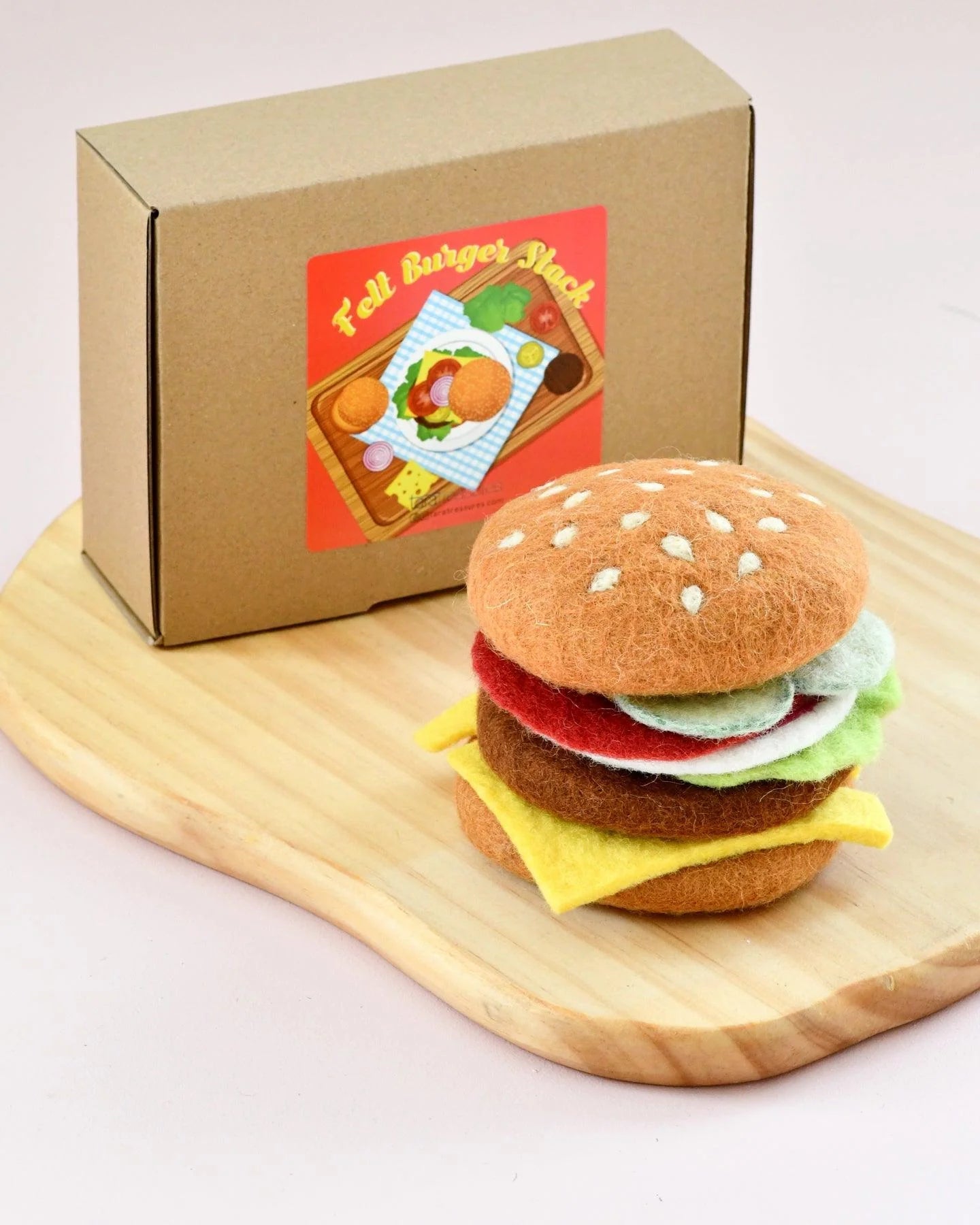 Felt Stacking Burger by Tara Treasures | The Playful Collective