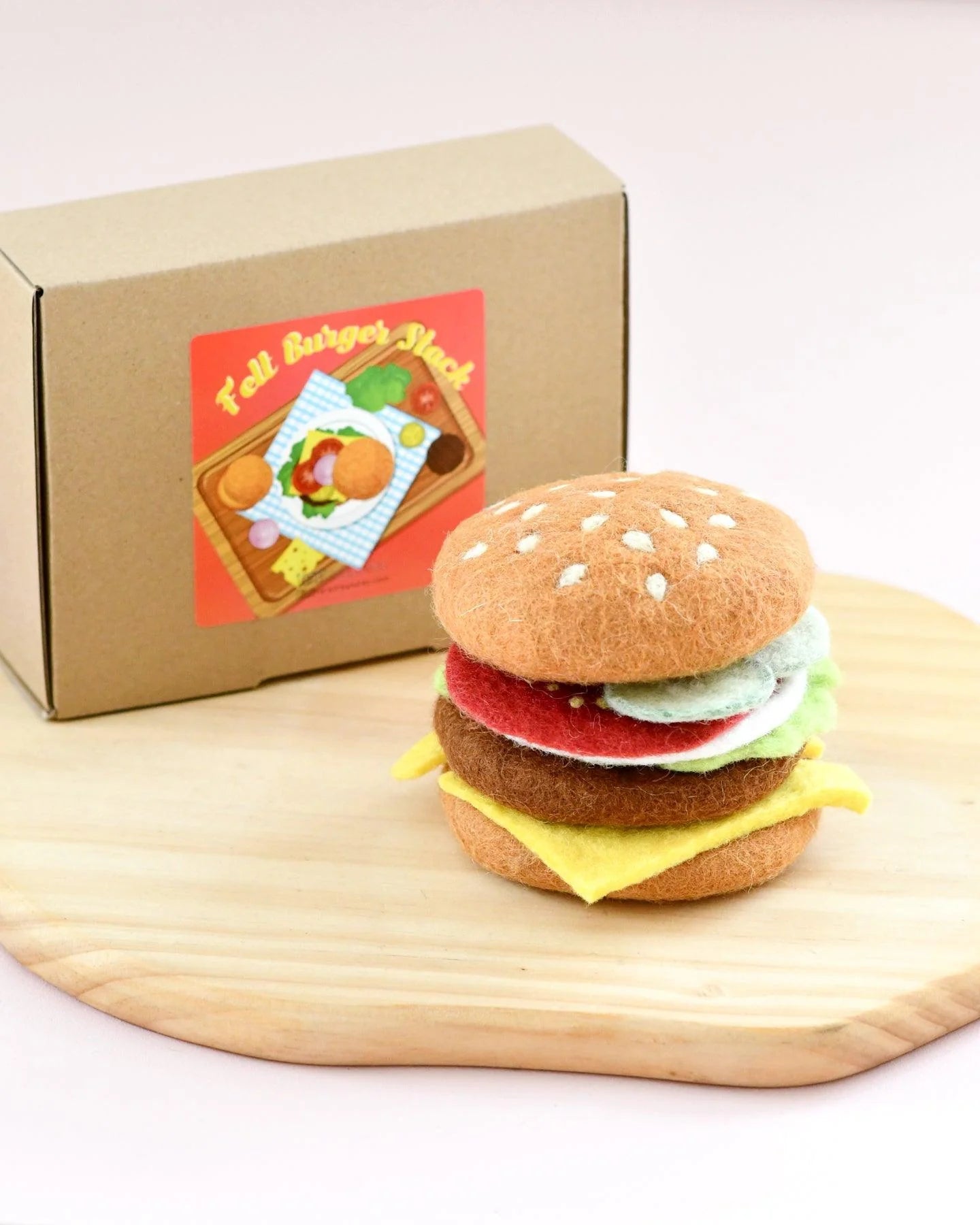 Felt Stacking Burger by Tara Treasures | The Playful Collective