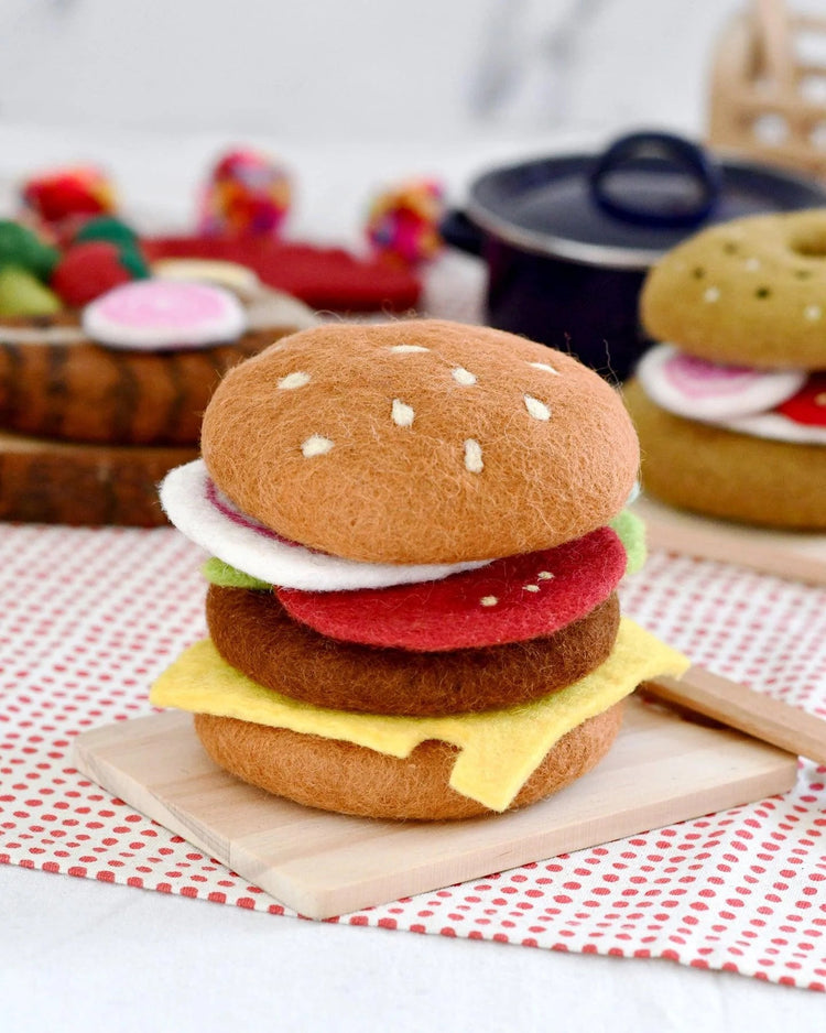 TARA TREASURES | FELT BURGER STACK *PRE-ORDER* by TARA TREASURES - The Playful Collective