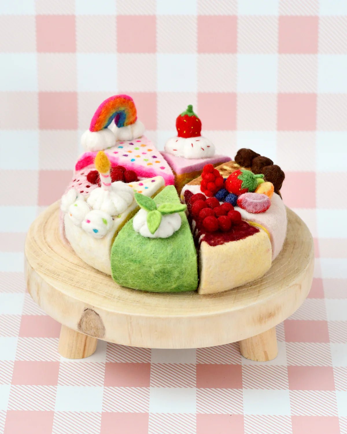 TARA TREASURES | FELT CAKE SLICE (MULTIPLE FLAVOURS) FRESH FRUIT TORTE by TARA TREASURES - The Playful Collective