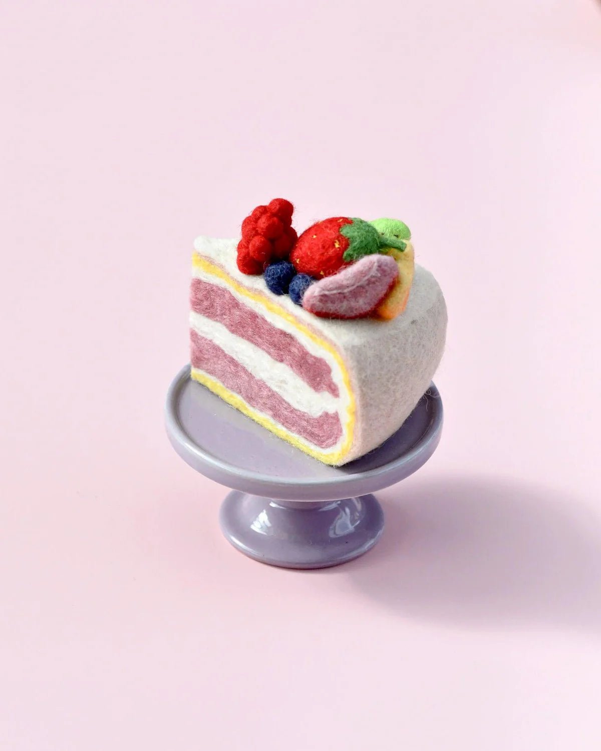 TARA TREASURES | FELT CAKE SLICE (MULTIPLE FLAVOURS) *PRE-ORDER* FRESH FRUIT TORTE by TARA TREASURES - The Playful Collective