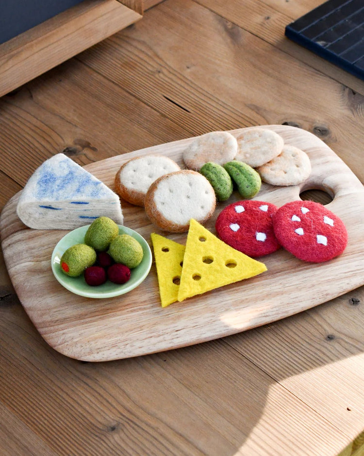 TARA TREASURES | FELT CHARCUTERIE CHEESE PLATTER PRTEND PLAY FOOD SET *PRE - ORDER* by TARA TREASURES - The Playful Collective