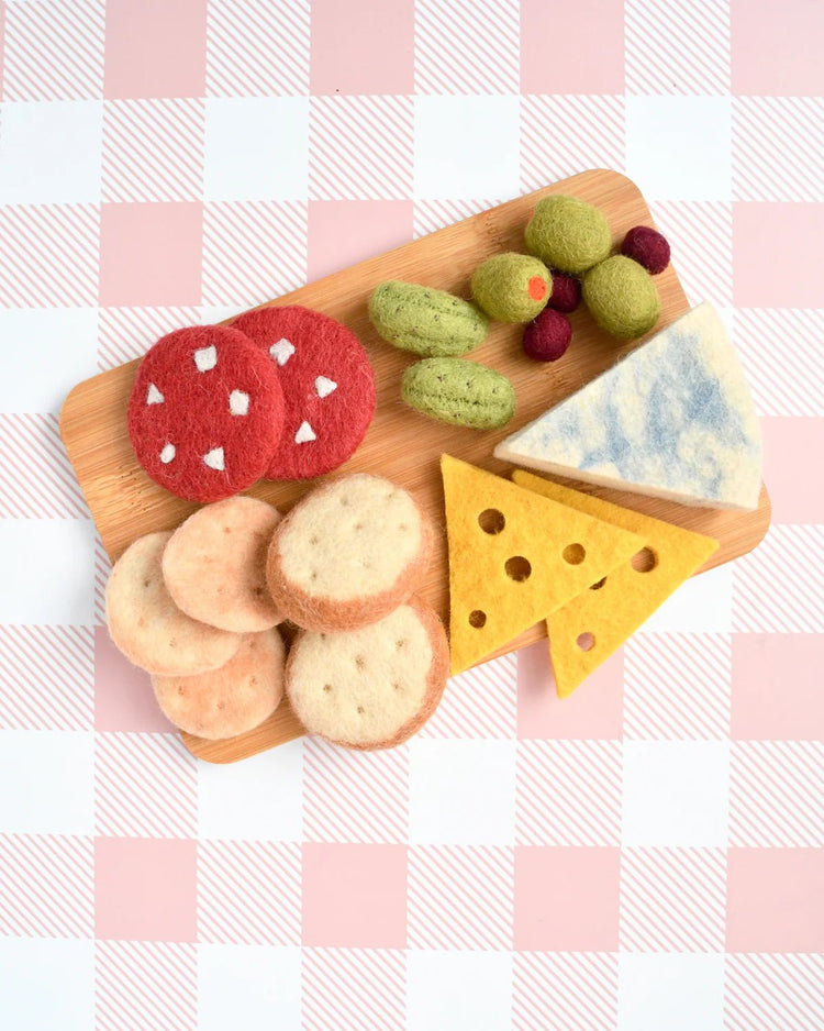 TARA TREASURES | FELT CHARCUTERIE CHEESE PLATTER PRTEND PLAY FOOD SET *PRE - ORDER* by TARA TREASURES - The Playful Collective