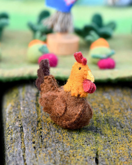 TARA TREASURES | FELT CHICKEN FARM ANIMAL TOY by TARA TREASURES - The Playful Collective