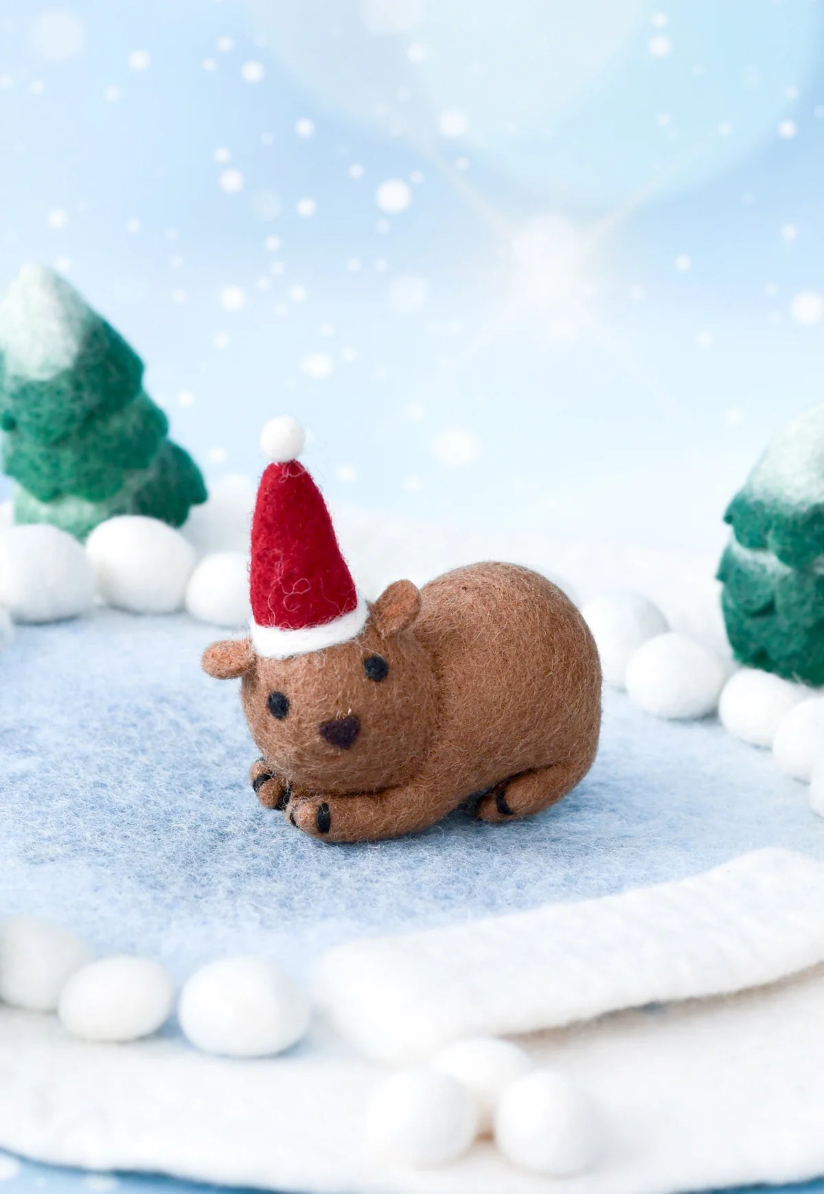 TARA TREASURES | FELT CHRISTMAS WOMBAT TOY by TARA TREASURES - The Playful Collective