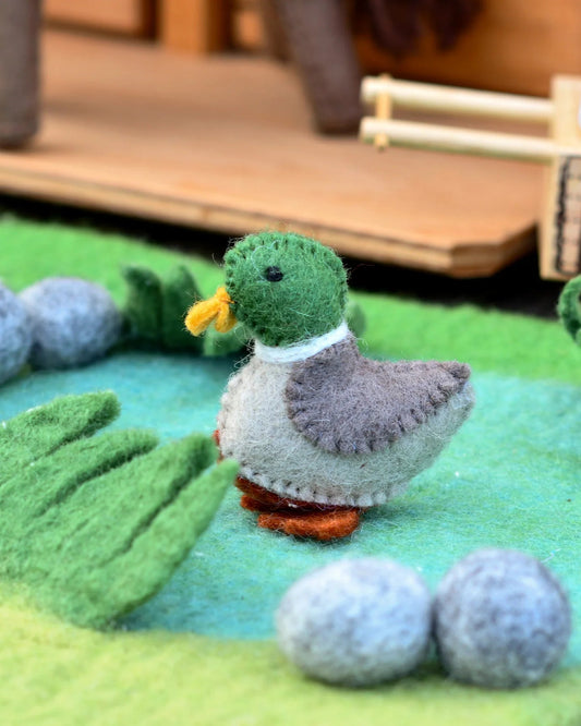 TARA TREASURES | FELT DUCK FARM ANIMAL TOY by TARA TREASURES - The Playful Collective