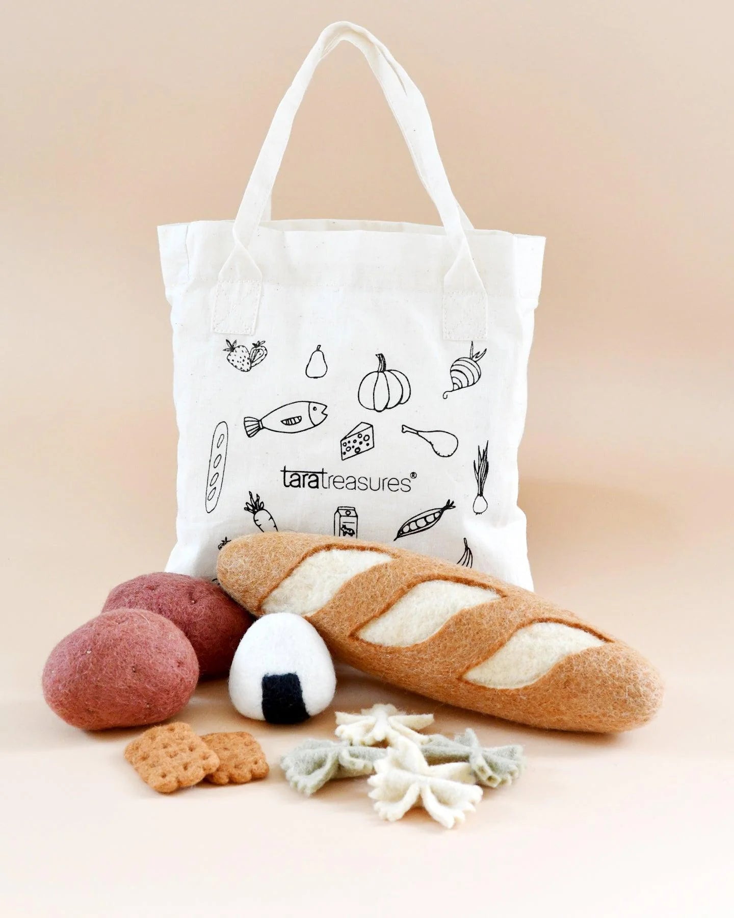 TARA TREASURES | FELT FOOD GROUPS PRETEND PLAY FOOD SET - CARBOHYDRATES *PRE-ORDER* by TARA TREASURES - The Playful Collective