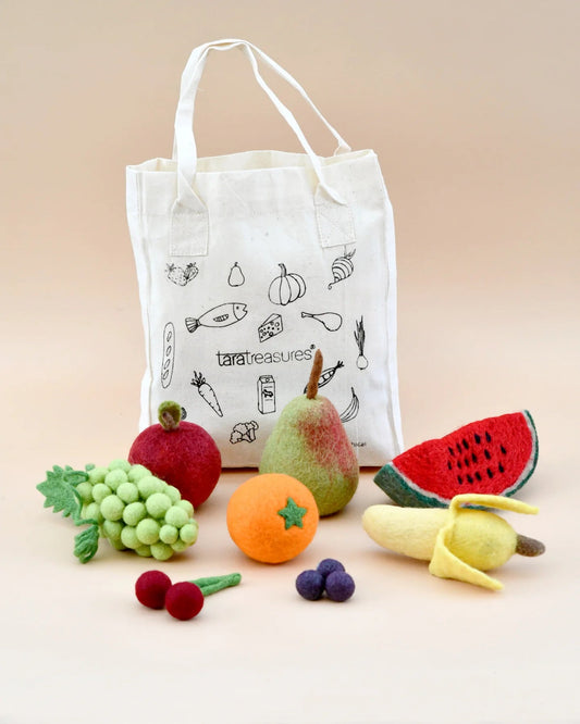 TARA TREASURES | FELT FOOD GROUPS PRETEND PLAY FOOD SET - FRUITS by TARA TREASURES - The Playful Collective