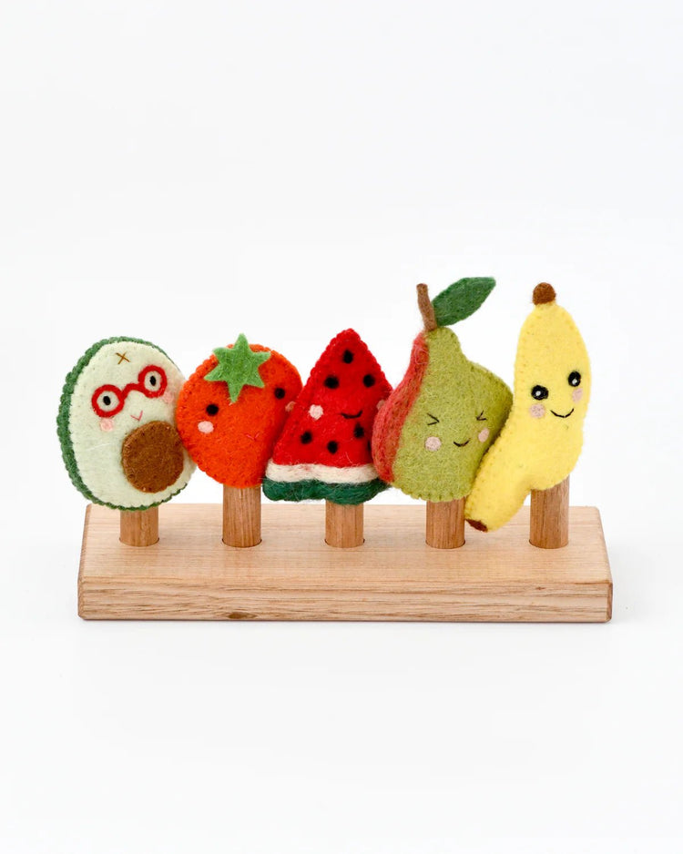 TARA TREASURES | FELT FRUIT FINGER PUPPET SET *PRE - ORDER* by TARA TREASURES - The Playful Collective