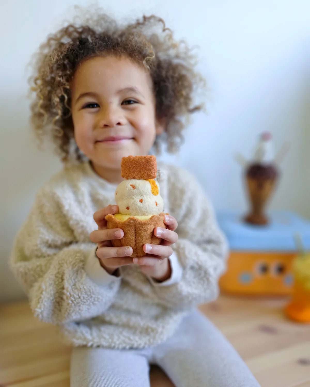 TARA TREASURES | FELT GIANT CUPCAKE - BISCOFF by TARA TREASURES - The Playful Collective