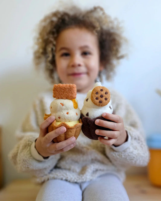 TARA TREASURES | FELT GIANT CUPCAKE - COOKIES AND CREAM by TARA TREASURES - The Playful Collective