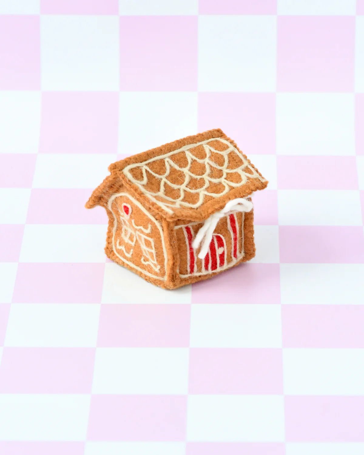 TARA TREASURES | FELT GINGERBREAD HOUSE - RED DOOR by TARA TREASURES - The Playful Collective