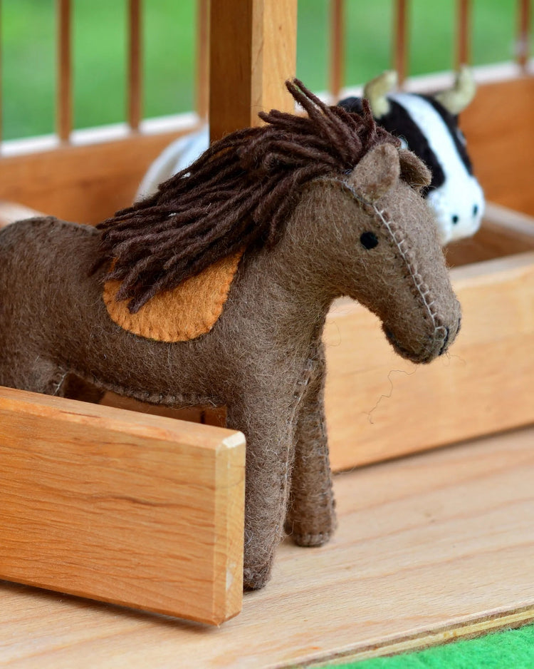 TARA TREASURES | FELT HORSE FARM ANIMAL TOY by TARA TREASURES - The Playful Collective