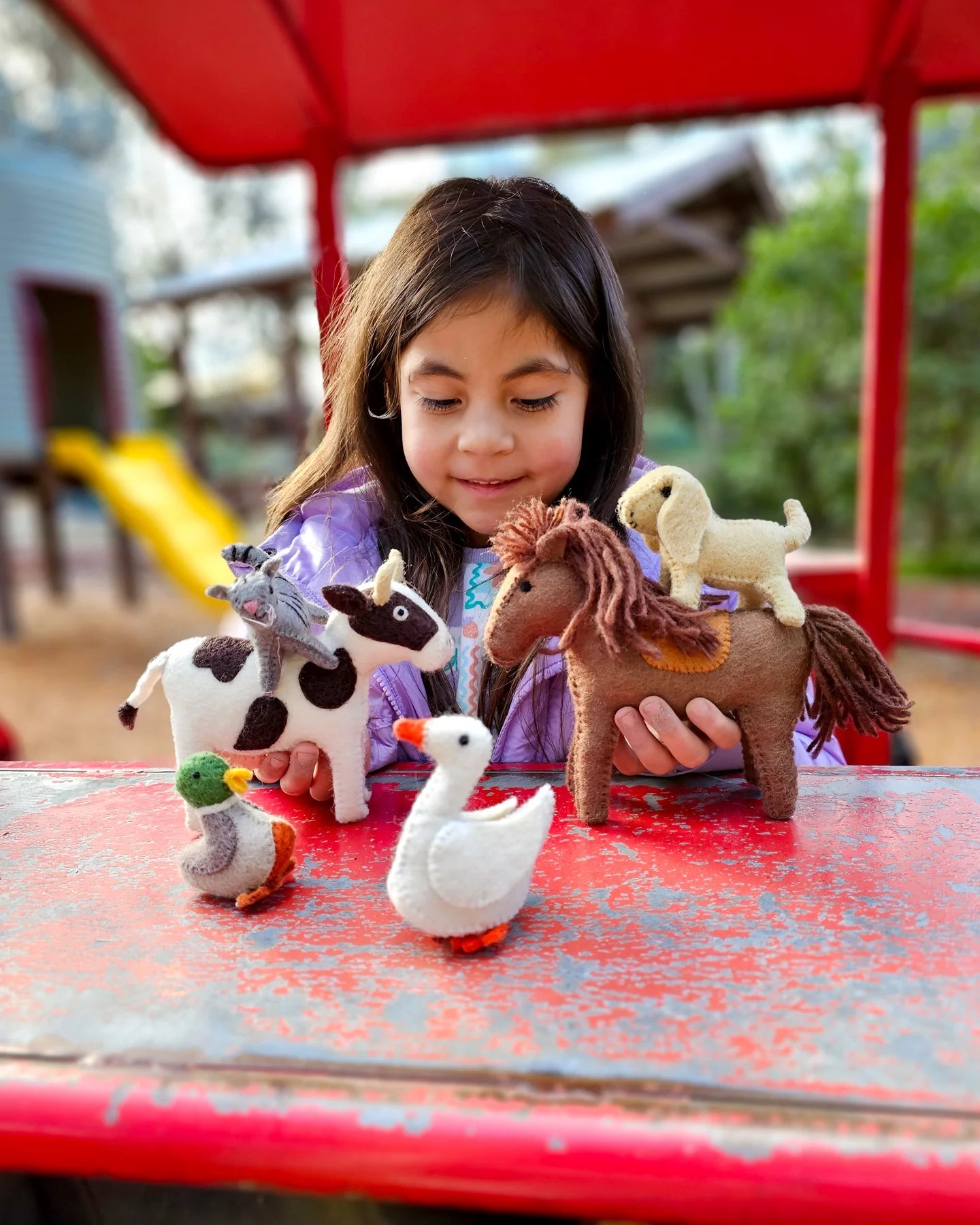 TARA TREASURES | FELT HORSE FARM ANIMAL TOY by TARA TREASURES - The Playful Collective