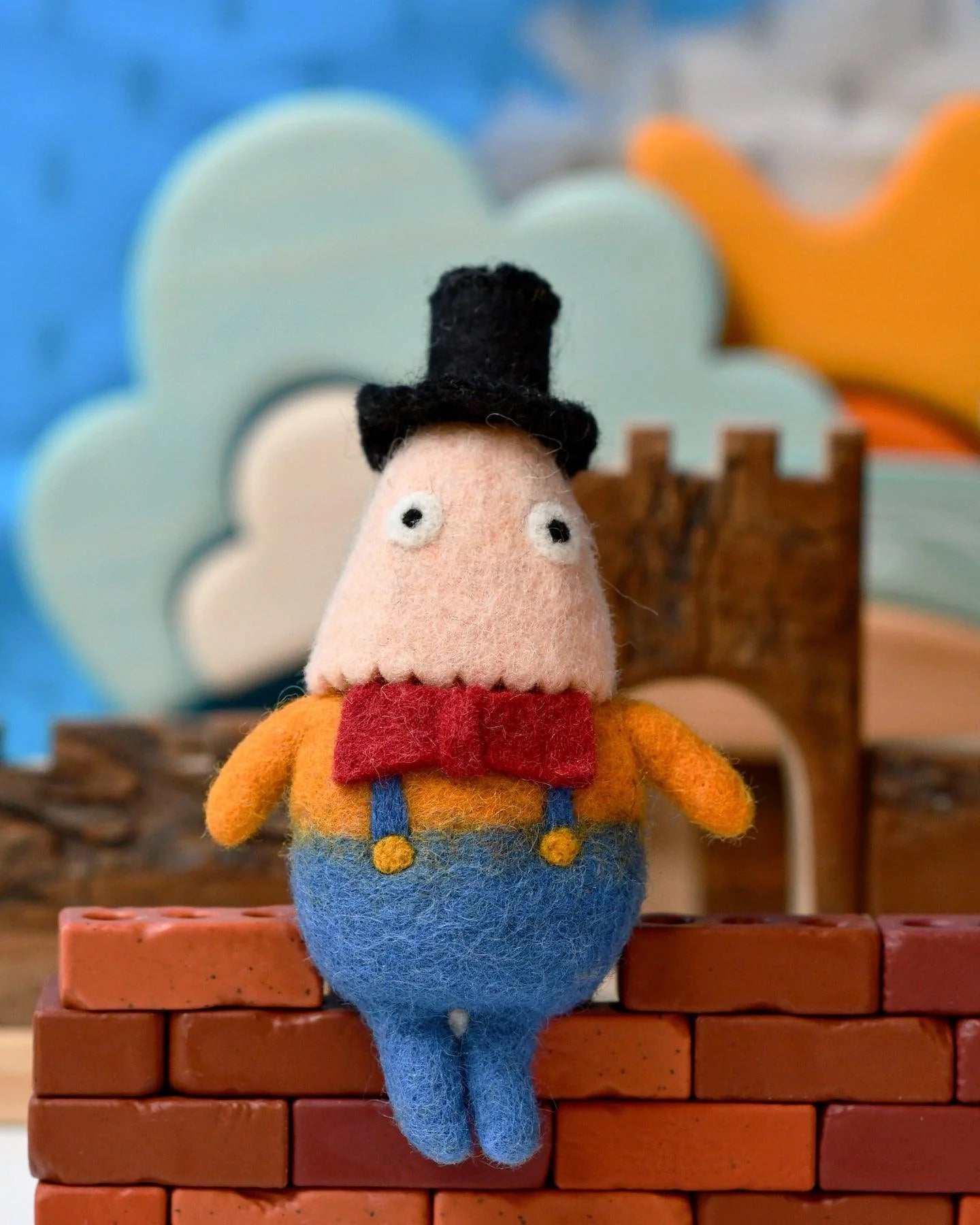 TARA TREASURES | FELT HUMPTY DUMPTY MARIONETTE PUPPET TOY *PRE-ORDER* by TARA TREASURES - The Playful Collective