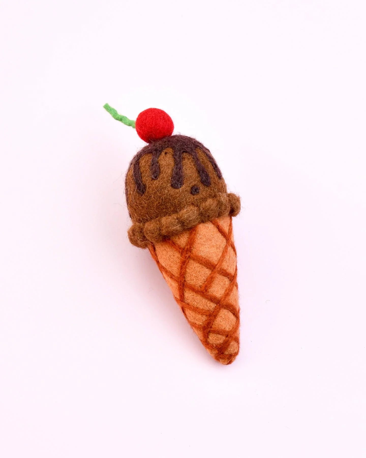 TARA TREASURES | FELT ICE CREAM CONE (MULTIPLE FLAVOURS) *PRE-ORDER* DOUBLE CHOCOLATE WITH CHERRY by TARA TREASURES - The Playful Collective