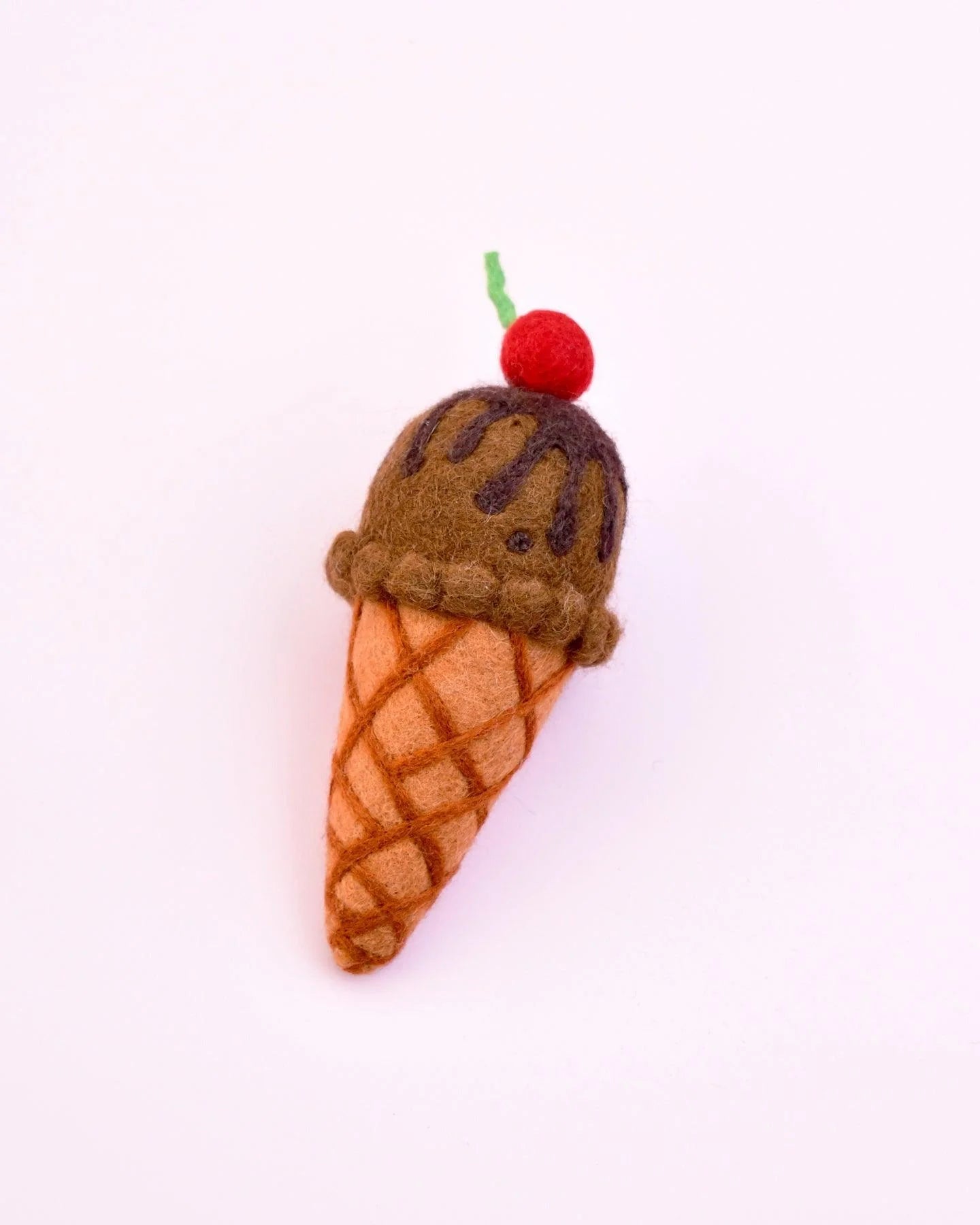 TARA TREASURES | FELT ICE CREAM CONE (MULTIPLE FLAVOURS) *PRE-ORDER* DOUBLE CHOCOLATE WITH CHERRY by TARA TREASURES - The Playful Collective
