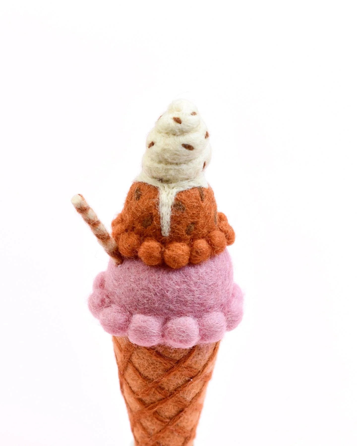 TARA TREASURES | FELT ICE CREAM CONE (MULTIPLE FLAVOURS) *PRE-ORDER* NEAPOLITAN (HARLEQUIN) by TARA TREASURES - The Playful Collective