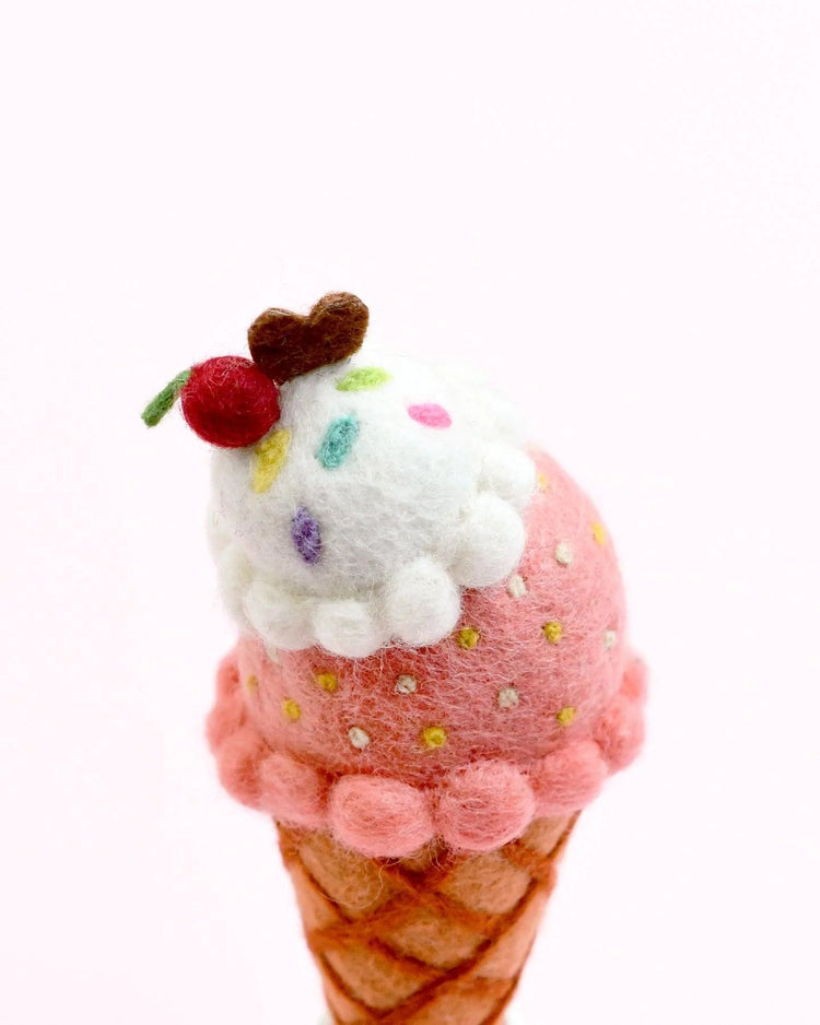 TARA TREASURES | FELT ICE CREAM CONE (MULTIPLE FLAVOURS) *PRE-ORDER* WATERMELON & COCONUT SORBET by TARA TREASURES - The Playful Collective