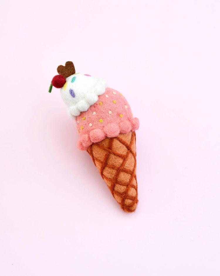 TARA TREASURES | FELT ICE CREAM CONE (MULTIPLE FLAVOURS) *PRE-ORDER* WATERMELON & COCONUT SORBET by TARA TREASURES - The Playful Collective