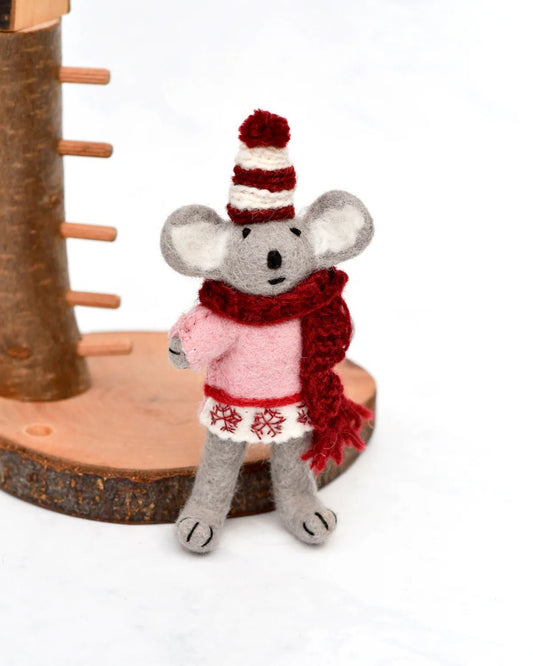 TARA TREASURES | FELT KOALA WITH PINK SWEATER by TARA TREASURES - The Playful Collective