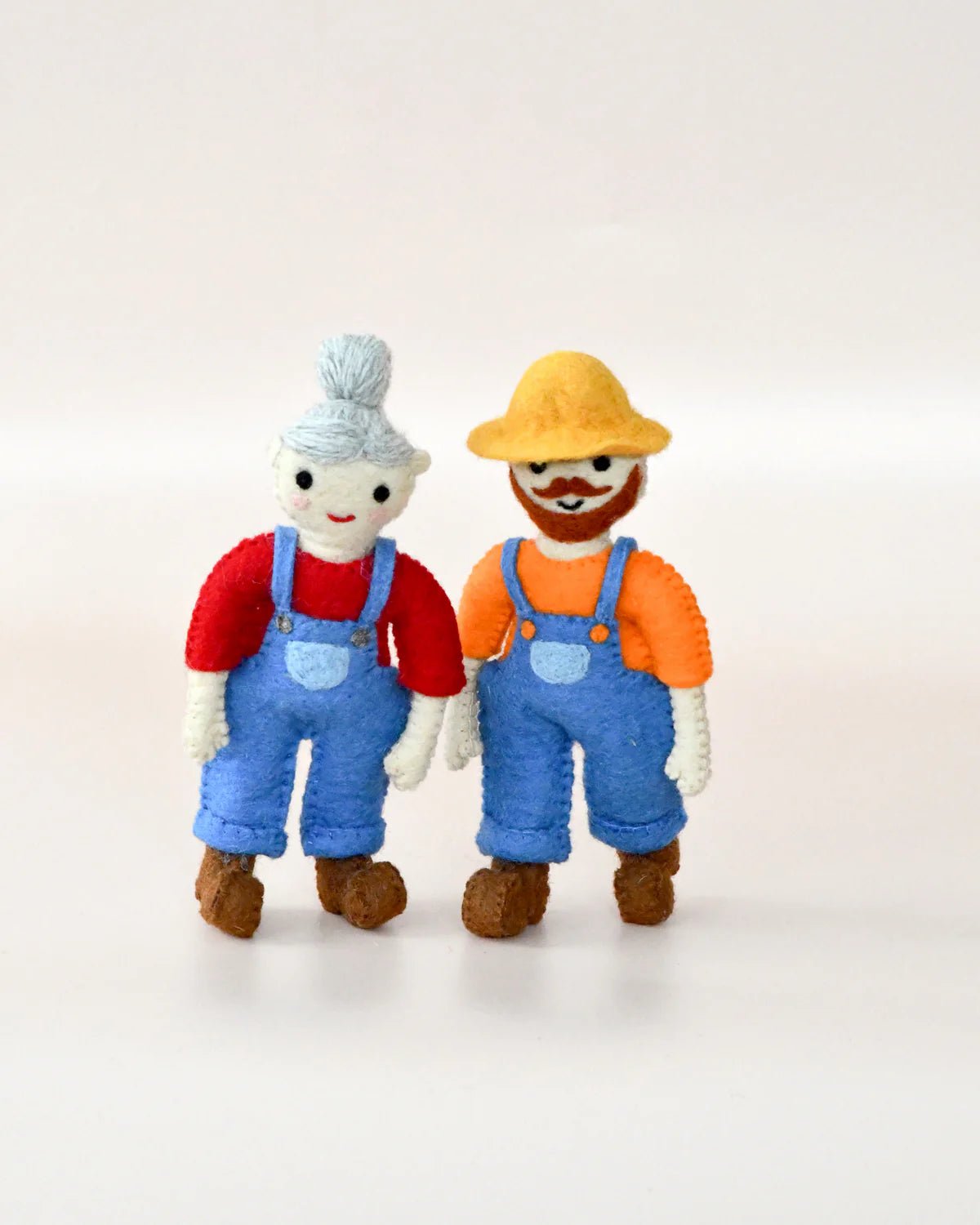 TARA TREASURES | FELT OLD MACDONALD FEMALE FARMER TOY - LITTLE WOOLLY VISION X TARA TREASURES by TARA TREASURES - The Playful Collective