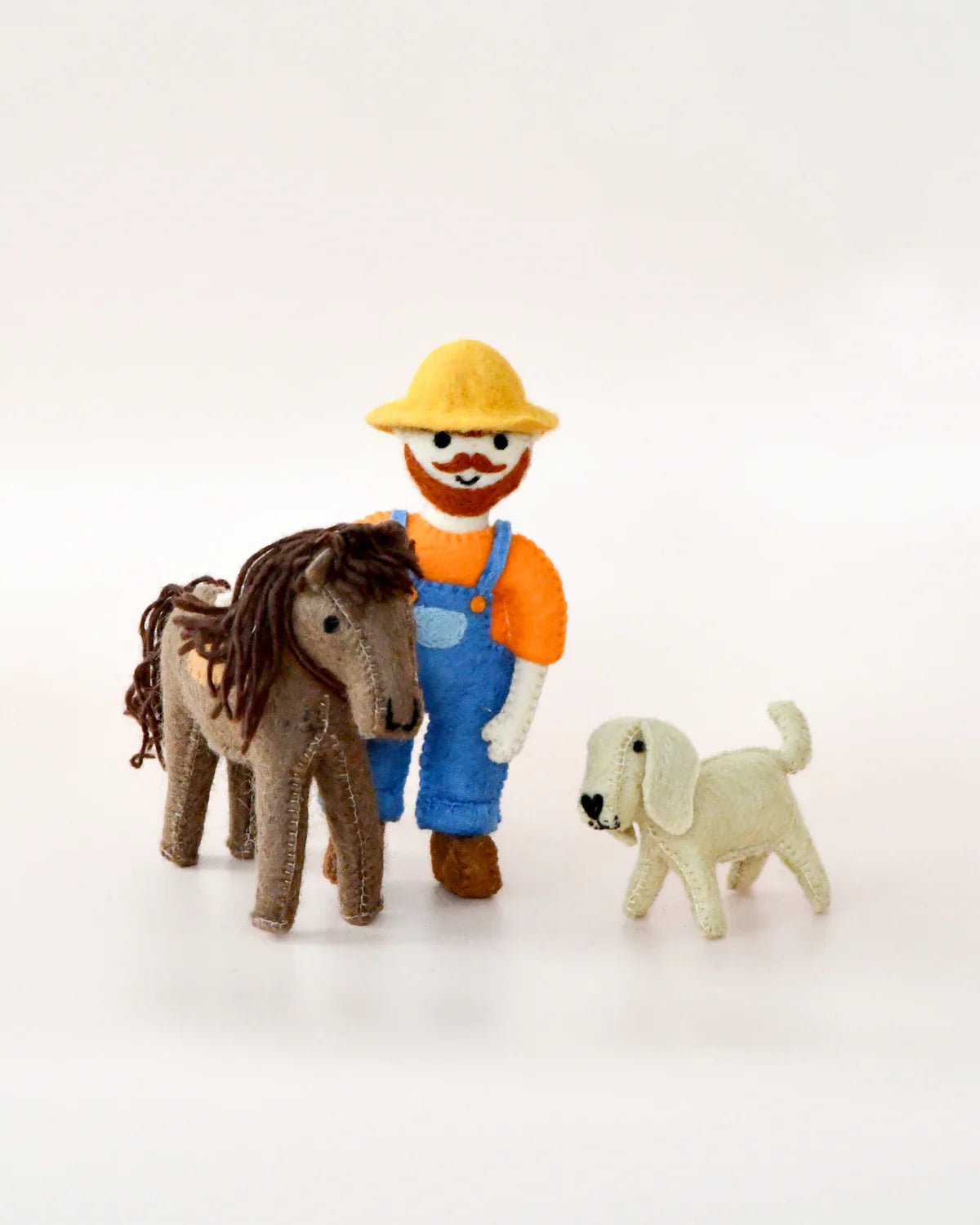 TARA TREASURES | FELT OLD MACDONALD MALE FARMER TOY - LITTLE WOOLLY VISION X TARA TREASURES by TARA TREASURES - The Playful Collective