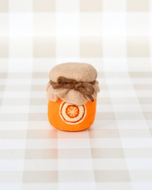 TARA TREASURES | FELT ORANGE MARMALADE JAR by TARA TREASURES - The Playful Collective