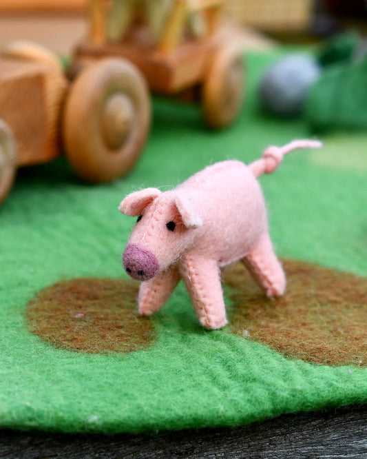 TARA TREASURES | FELT PIG FARM ANIMAL TOY by TARA TREASURES - The Playful Collective