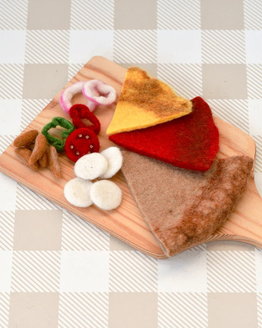 TARA TREASURES | FELT PIZZA SLICE - BBQ CHICKEN by TARA TREASURES - The Playful Collective