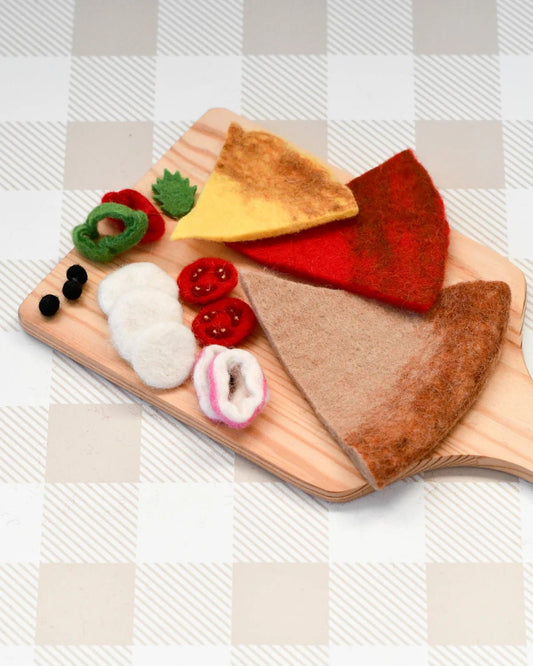 TARA TREASURES | FELT PIZZA SLICE - MARGHERITA by TARA TREASURES - The Playful Collective