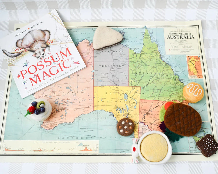 TARA TREASURES | FELT "POSSUM MAGIC" AUSTRALIAN PLAY FOOD SET by TARA TREASURES - The Playful Collective