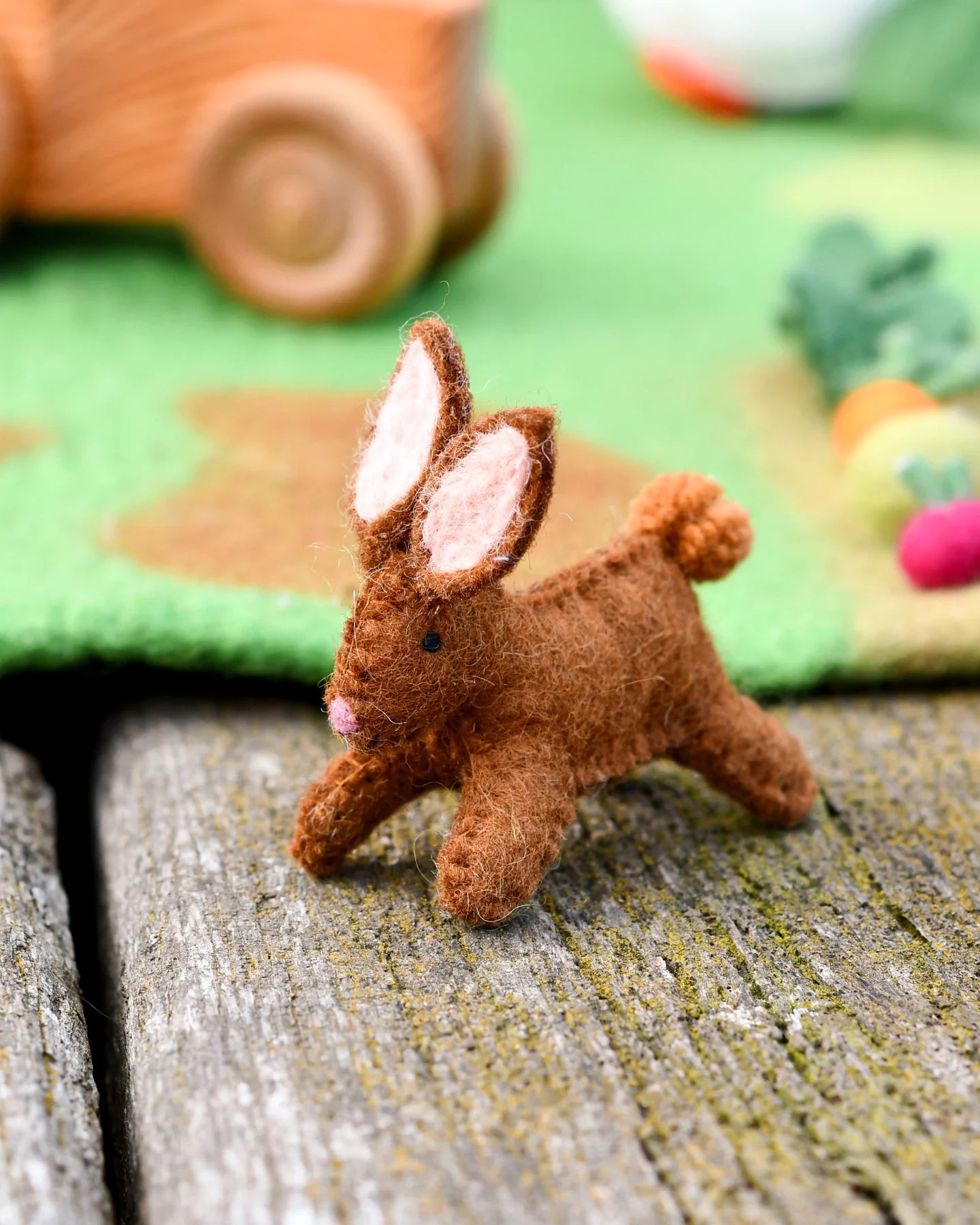 TARA TREASURES | FELT RABBIT FARM ANIMAL TOY by TARA TREASURES - The Playful Collective