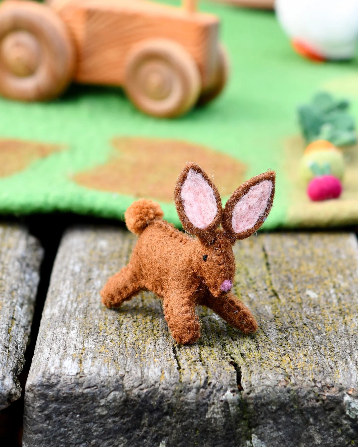 TARA TREASURES | FELT RABBIT FARM ANIMAL TOY by TARA TREASURES - The Playful Collective